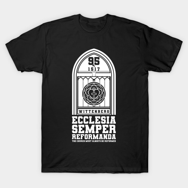 Ecclesia semper reformanda T-Shirt by Reformer
